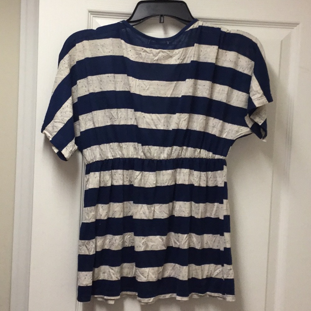Maurices blue & cream striped top - Picture 3 of 3